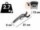S&eacute;cateur &eacute;lectrique de taille BlackStone 500-BP avec perche BlackStone 30-H de 2 mt - Coupe &agrave; enclume - Diam&egrave;tre de coupe 40 mm