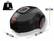 Black &amp; Decker BCRMW123-QW - Robot tondeuse avec c&acirc;ble p&eacute;riph&eacute;rique - tondeuse avec batterie au lithium 12V