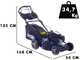 BullMach ACHILLE - 51 H - Tondeuse &agrave; gazon thermique tract&eacute;e - 4 en 1 - Moteur Honda GCVx200