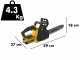 Stanley Fatmax V20 - Tron&ccedil;onneuse &agrave; batterie 18 V 4 Ah - Guide de 30 cm