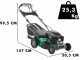 Tondeuse &agrave; gazon tract&eacute;e GreenBay GB-LM 46 S - 4 en 1 - Moteur thermique de 170cm3