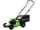 Greenworks GD40LM46HPK4 - Tondeuse &agrave; gazon &eacute;lectrique &agrave; batterie  40V/4Ah - Coupe 46 cm