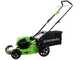 Greenworks GD40LM46HPK4 - Tondeuse &agrave; gazon &eacute;lectrique &agrave; batterie  40V/4Ah - Coupe 46 cm