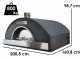 Agrieuro Top Line - Four &agrave; bois Professionnel 10 pizzas - En acier inox - 200 pizzas/heure