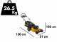 Tondeuse &agrave; gazon sur batterie DeWalt DCMW564P2-QW -2 Batteries 18V/5Ah - Largeur de coupe 48 cm