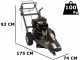 BlackStone SG 420 L - Rogneuse de souches - Moteur Loncin de 420 cm3 - Disque de coupe avec 8 marteaux en carbure de tungst&egrave;ne