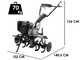 Motobineuse BlackStone MHG 2000 avec moteur thermique &agrave; essence de 212 cm3