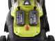 Ryobi RY18LMX40C-240 - Tondeuse &agrave; gazon sans fil - 2x18V/4Ah - Coupe 40 cm