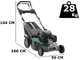 GreenBay GB-LM 51 H - Tondeuse thermique &agrave; gazon tract&eacute;e - 4 en 1  - Moteur Honda GCVx170 - Coupe 51 cm