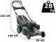 Tondeuse &agrave; gazon tract&eacute;e GreenBay GB-LM 51 H - 4 en 1  - Moteur Honda GCVx170 - Coupe de 51cm