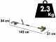 VERDEMAX TR20 - Coupe-bordure &agrave; batterie - 20 V 2Ah