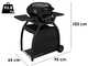 Barbecue &agrave; gaz Outdoorchef Compactchef 480 G - Grille &Oslash; 48 cm en porcelaine &eacute;maill&eacute;e