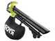 RYOBI OBV18 - Souffleur aspirateur et broyeur &agrave; batterie 18 V 4 Ah
