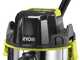 Ryobi R18WDV-0 - Aspirateur multifonction &agrave; batterie pour solides et liquides - 18 V - Bidon 18 L - SANS BATTERIE NI CHARGEUR