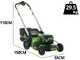 Greenworks GD60LM51SP - Tondeuse &agrave; gazon autotract&eacute;e &agrave; batterie - SANS BATTERIE NI CHARGEUR