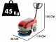 Autolaveuse &agrave; batterie AgriEuro U.T. LP-430-B - Laveuse de sol 2 x (12v 35Ah)