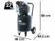 BlackStone V-LBC 50-20 - Compresseur d'air &eacute;lectrique - R&eacute;servoir 50 litres - Pression 8 bars