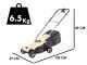 BlackStone B-ELM 32 - Tondeuse &agrave; gazon &eacute;lectrique - 1200W - Coupe de 32&nbsp;cm
