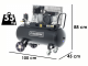 BlackStone B-LBC 100-30 - Compresseur d'air &eacute;lectrique &agrave; courroie - Moteur 3 CV - 100 L