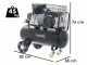 BlackStone B-LBC 50-30 - Compresseur d'air &eacute;lectrique &agrave; courroie - Moteur 3 CV - 50 L