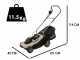 BlackStone B-ELM 38 - Tondeuse &agrave; gazon &eacute;lectrique - 1800W - Coupe de 38&nbsp;cm