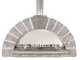 AgriEuro FAMILY STONE - Four &agrave; bois pour pizzas d'ext&eacute;rieur Gris de 80X60 - 4 pizzas