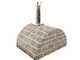 AgriEuro FAMILY STONE - Four &agrave; bois pour pizzas d'ext&eacute;rieur Gris de 80X60 - 4 pizzas