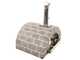 AgriEuro FAMILY STONE - Four &agrave; bois pour pizzas d'ext&eacute;rieur Gris de 80X60 - 4 pizzas