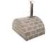 AgriEuro FAMILY STONE - Four &agrave; bois pour pizzas d'ext&eacute;rieur Gris de 80X60 - 4 pizzas