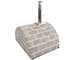 AgriEuro FAMILY STONE - Four &agrave; bois pour pizzas d'ext&eacute;rieur Gris de 80X60 - 4 pizzas