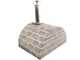 AgriEuro FAMILY STONE - Four &agrave; bois pour pizzas d'ext&eacute;rieur Gris de 80X60 - 4 pizzas
