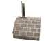 AgriEuro FAMILY STONE - Four &agrave; bois pour pizzas d'ext&eacute;rieur Gris de 80X60 - 4 pizzas