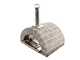 AgriEuro FAMILY STONE - Four &agrave; bois pour pizzas d'ext&eacute;rieur Gris de 80X60 - 4 pizzas