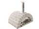 AgriEuro FAMILY STONE - Four &agrave; bois pour pizzas d'ext&eacute;rieur Gris de 80X60 - 4 pizzas