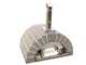 AgriEuro FAMILY STONE - Four &agrave; bois pour pizzas d'ext&eacute;rieur Gris de 80X60 - 4 pizzas