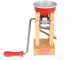 Eschenfelder Novia nr120 aluminium rouge 150g - Floconneuse manuelle avec rouleaux en acier inoxydable