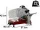 Berkel Red Line 250 Rouge - Trancheuse avec lame en acier chrom&eacute; de 250 mm - CE professionnelle