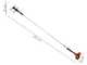 Peigne vibreur Alice Campagnola &agrave; moteur thermique 2T Kawasaki - perche t&eacute;lescopique 150/220 cm