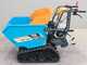 Brouette motoris&eacute;e &agrave; chenilles EuroMech EM400H-Dump - Caisson dumper avec charge de 400 Kg