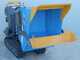 EuroMech EM500L-Dump &amp; Shovel - Brouette &agrave; chenilles hydraulique 500 kg avec benne dumper et godet frontal - Transmission hydrostatique