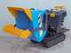 EuroMech EM500L-Dump &amp; Shovel - Brouette &agrave; chenilles hydraulique 500 kg avec benne dumper et godet frontal - Transmission hydrostatique