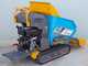 EuroMech EM500L-Dump &amp; Shovel - Brouette &agrave; chenilles hydraulique 500 kg avec benne dumper et godet frontal - Transmission hydrostatique