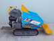 EuroMech EM500L-Dump &amp; Shovel - Brouette &agrave; chenilles hydraulique 500 kg avec benne dumper et godet frontal - Transmission hydrostatique