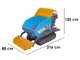 EuroMech EM500L-Dump &amp; Shovel - Brouette &agrave; chenilles hydraulique 500 kg avec benne dumper et godet frontal - Transmission hydrostatique