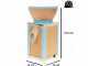Moulin à farine Komo KoMoMio Bleu en hêtre - Moteur de 400 watts
