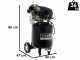 BlackStone V-LBC 50-30V - Compresseur d'air &eacute;lectrique vertical sur chariot  - moteur 3 CV - 50 L air comprim&eacute;
