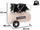 BlackStone SBC 50-20 - Compresseur d'air &eacute;lectrique silencieux - 2 CV