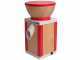 Moulin &agrave; farine Komo KoMoMio Rouge en h&ecirc;tre - Moteur de 360 watts