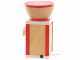 Moulin &agrave; farine Komo KoMoMio Rouge en h&ecirc;tre - Moteur de 360 watts