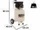 BlackStone V-SBC50-10 - Compresseur d'air silencieux oilless - Moteur 1 CV - 50 L Vertical